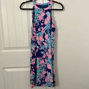 Lily Pulitzer Floral Sleeveless Dress in Blue and Pink